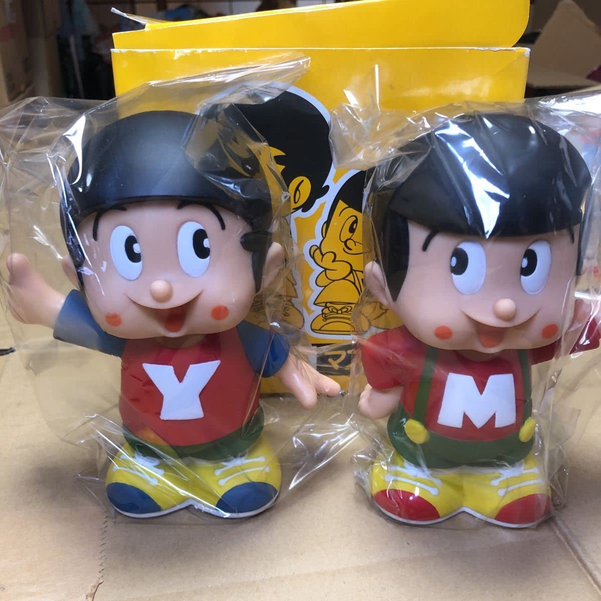 Amazon.co.jp: 古い ヤン坊 マ－坊 ソフビ人形 貯金箱 : おもちゃ